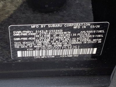 2026 Subaru OUTBACK Limited XT