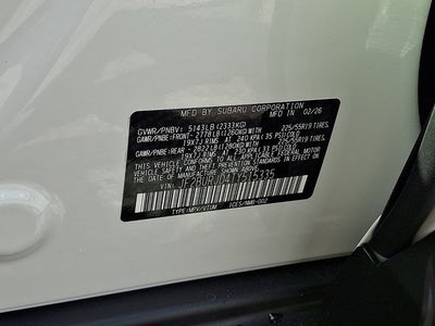 2026 Subaru OUTBACK Touring XT