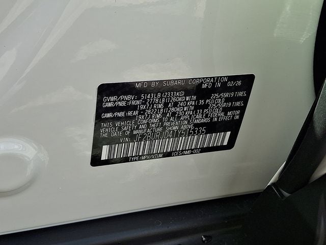 2026 Subaru OUTBACK Touring XT