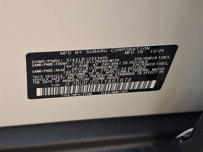 2026 Subaru OUTBACK Touring XT