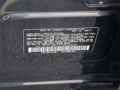 2018 Subaru Forester 2.5i Limited