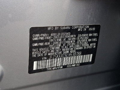 2020 Subaru Forester Touring