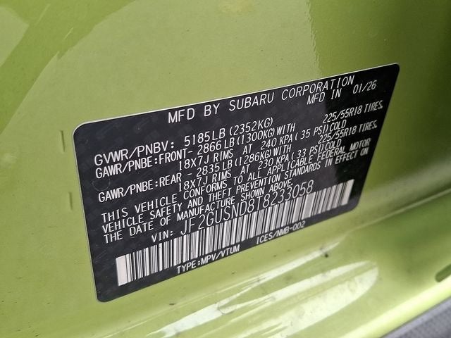 2026 Subaru CROSSTREK Limited Hybrid