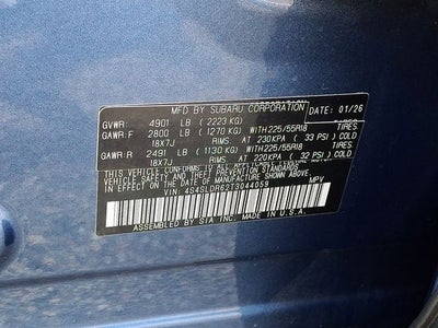 2026 Subaru Forester Base