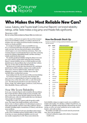 Who Makes the Most Reliable Cars | Mid-Hudson Subaru in Wappingers Falls NY