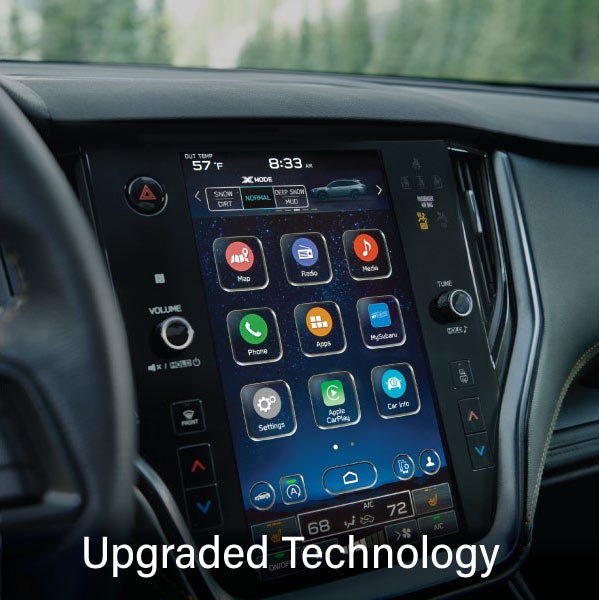 An 8-inch available touchscreen with the words &ldquo;Ugraded Technology&ldquo;. | Mid-Hudson Subaru in Wappingers Falls NY