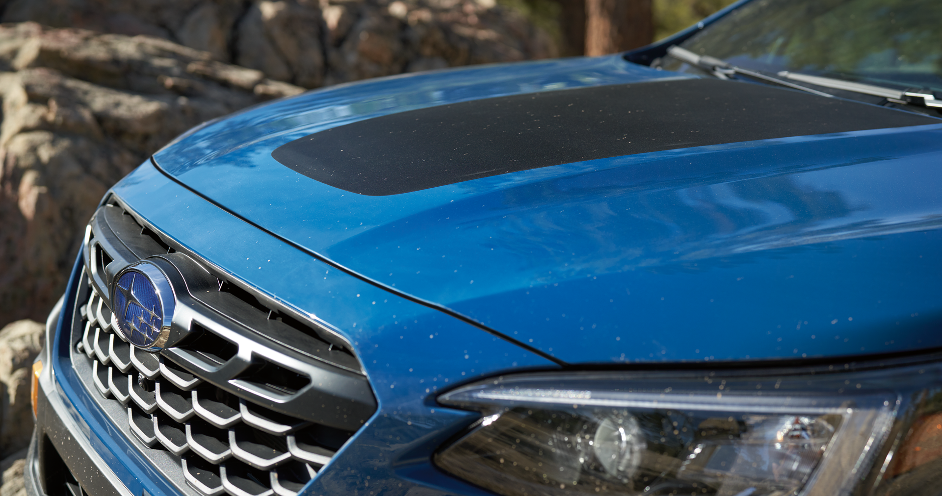 A close-up of the anti-glare hood design of the 2023 Outback Wilderness. | Mid-Hudson Subaru in Wappingers Falls NY