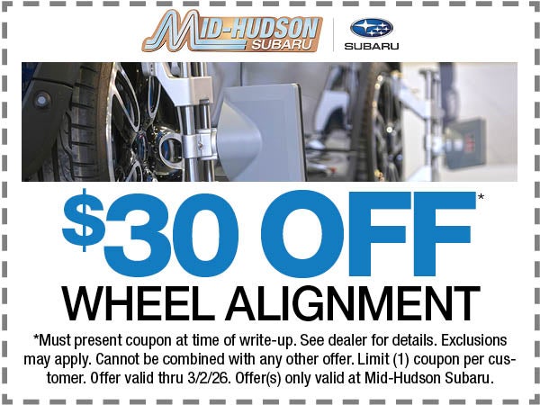 $30 Off Wheel Alignment