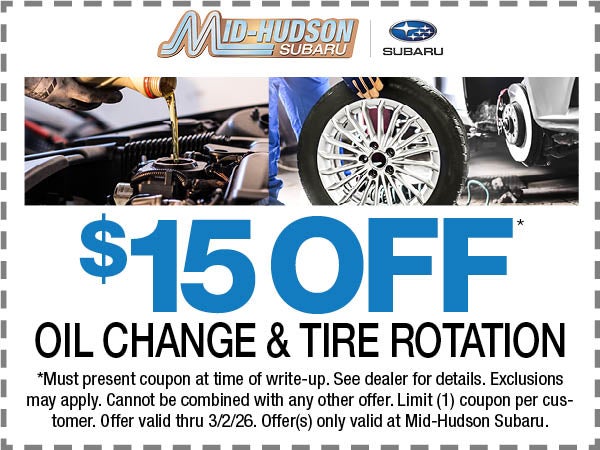 $15 Off Oil Change & Tire Rotation