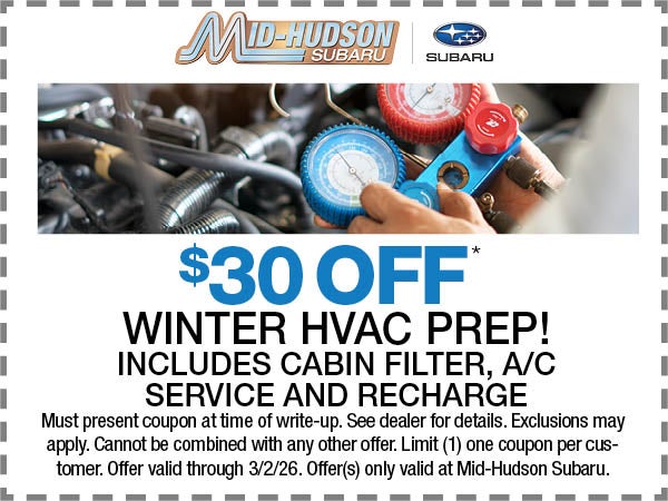 $30 Off Winter HVAC Prep