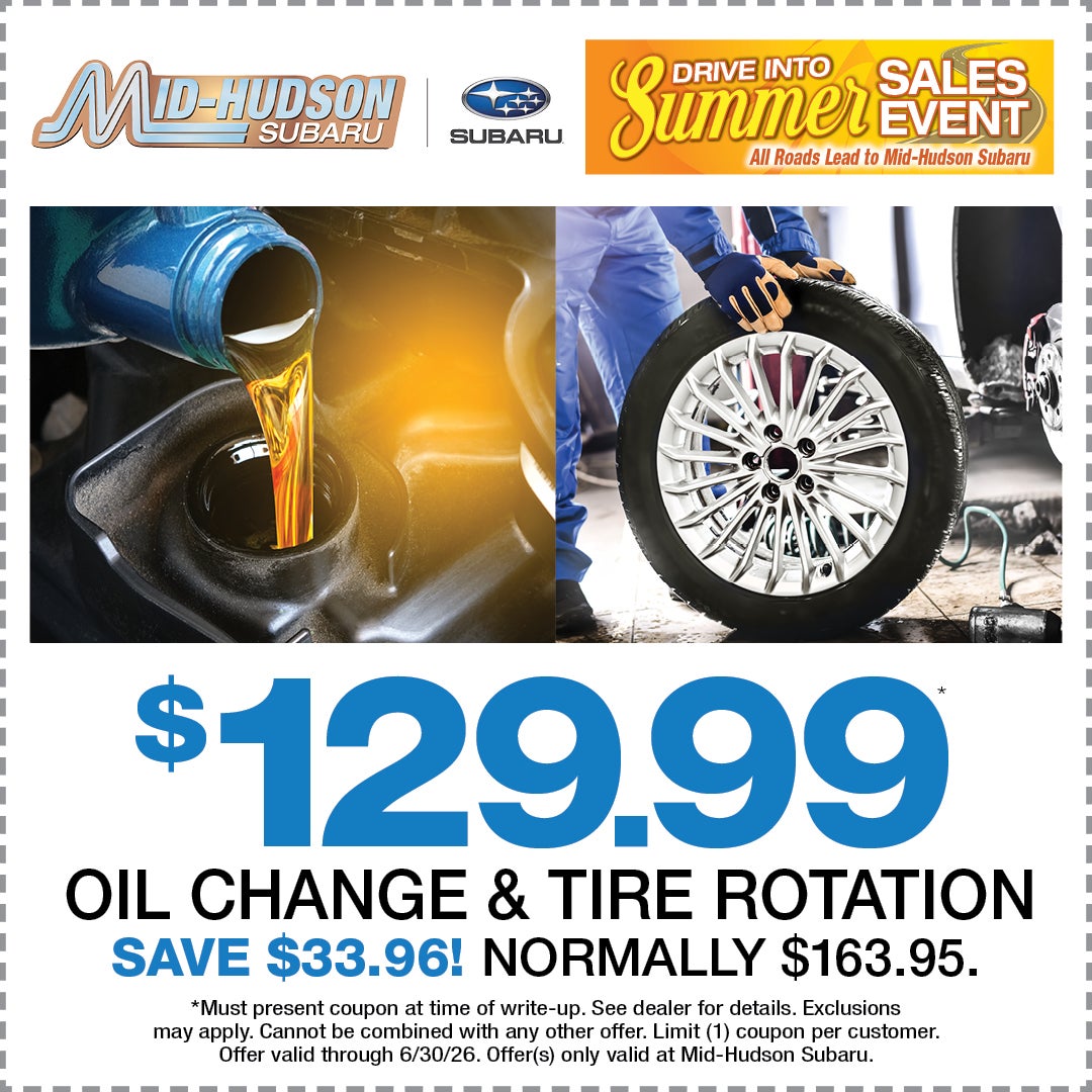 $139.99 Oil Change & Tire Roatation