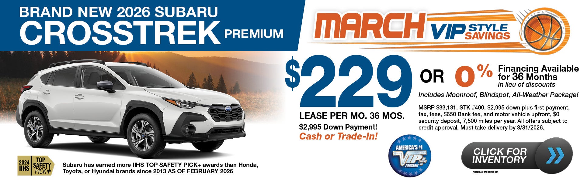 Brand New 2025 Subaru Crosstrek