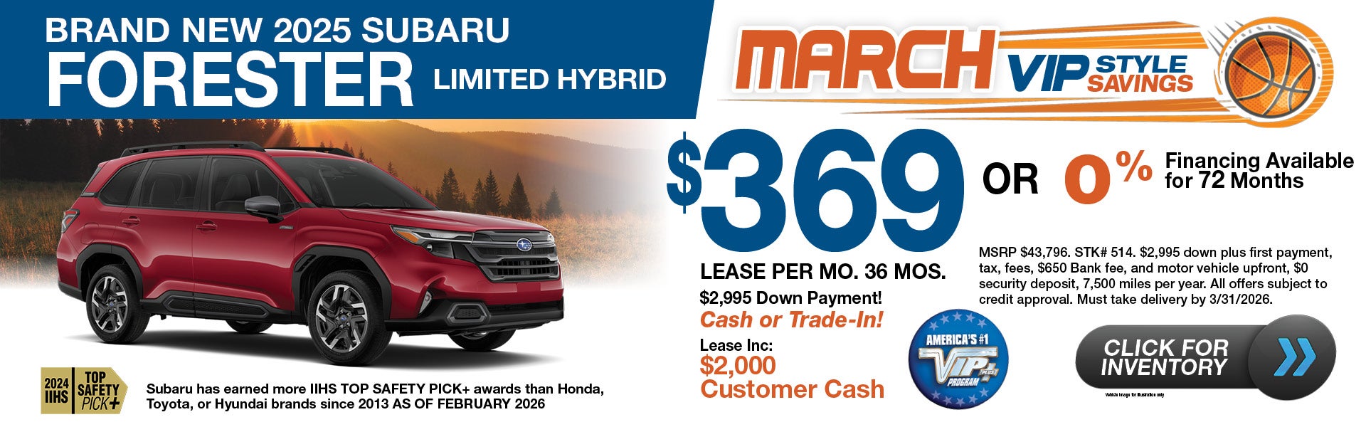 Brand New 2025 Subaru Forester Hybrid