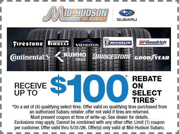 $100 Rebate on Select Tires