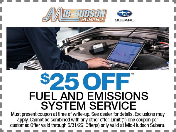 $25 Off Fuel & Emissions Service