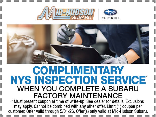 Complimentary NYS Inspection w/ Service