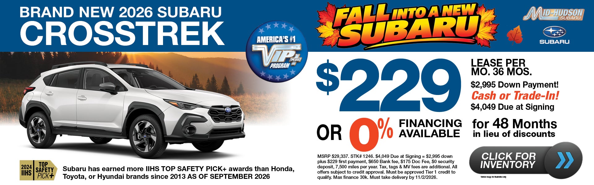 Brand New 2026 Subaru Crosstrek