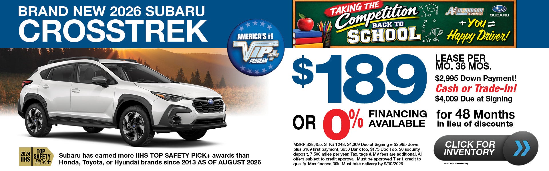 Brand New 2026 Subaru Crosstrek
